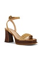 view 2 of 5 Platform Sandal in Natural Raffia