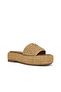 view 2 of 5 NU-PIED SCULPTED C FLATFORM RAFFIA in Natural