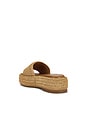 view 3 of 5 NU-PIED SCULPTED C FLATFORM RAFFIA in Natural