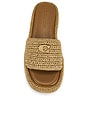 view 4 of 5 NU-PIED SCULPTED C FLATFORM RAFFIA in Natural