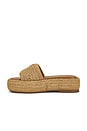 view 5 of 5 NU-PIED SCULPTED C FLATFORM RAFFIA in Natural