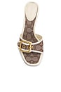 view 4 of 5 Margot Sandal in Oak & Chalk