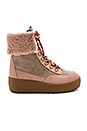 view 1 of 6 Tyler Fold Over Fur Boot in Oat & Pale Blush