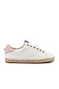 view 1 of 5 C101 Low Top Espadrille in White & Petal