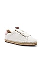 view 2 of 5 C101 Low Top Espadrille in White & Petal