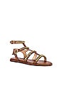 view 2 of 5 Haddie Multi Chains Gladiator Sandal in Saddle