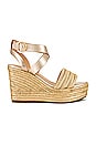 view 1 of 5 Isabela Wedge Sandal in Champagne