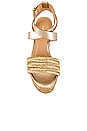 view 4 of 5 Isabela Wedge Sandal in Champagne
