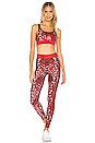 view 4 of 4 Leopard Star Legging in Red