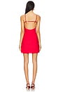 view 3 of 3 Linen Mini Dress in Red