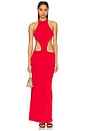view 1 of 3 Cut-out Jersey Dress in Red
