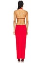 view 3 of 3 Cut-out Jersey Dress in Red