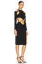view 2 of 3 Cut-Out Dress in Black