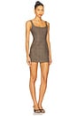 view 2 of 4 Mini Dress in Brown Tartan