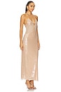 view 2 of 4 Sequin Cut-Out Dress in Nude