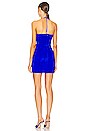 view 3 of 3 Cut-Out Suede Dress in Electric Blue