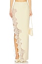 view 1 of 6 Lace Detailed Skirt in Yellow