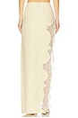 view 4 of 6 Lace Detailed Skirt in Yellow