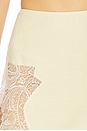 view 6 of 6 Lace Detailed Skirt in Yellow