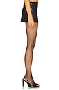 view 3 of 6 Crocodile Print Mini Skirt in Black