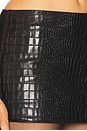 view 6 of 6 Crocodile Print Mini Skirt in Black