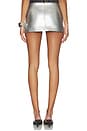 view 4 of 6 Mini Skirt in Silver
