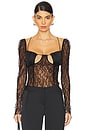 view 1 of 4 Lace Top in Black