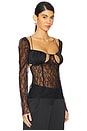 view 2 of 4 Lace Top in Black