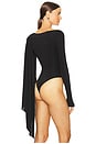 view 4 of 5 Cape Detailed Bodysuit in Black