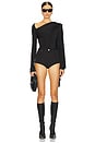view 5 of 5 Cape Detailed Bodysuit in Black