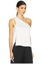 view 2 of 5 One Shoulder Top in White