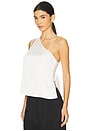 view 3 of 5 One Shoulder Top in White