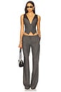 view 4 of 5 Lace Detailed Vest Top in Grey