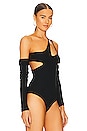 view 3 of 6 Cut Out Bodysuit in Black