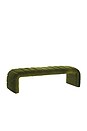 view 1 of 5 Westwood Bench in Moss Velvet