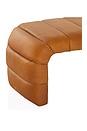 view 3 of 6 Westwood Bench in Small & Brown Leather