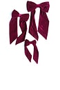 view 1 of 1 Bow Tie Set Of 3 in Aubergine