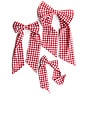 view 1 of 1 Bow Tie Set Of 3 in Red Gingham