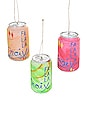 view 1 of 1 Fa La La Croix Ornament Set Of 3 in 