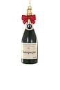 view 1 of 1 Champagne With Red Bow Ornament in 