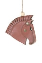 view 1 of 1 Leather Hanging Horse Ornament in 