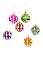 view 1 of 1 Segmented Bauble Ornament Set Of 6 in 