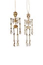 view 1 of 1 Skeleton Ornaments Set Of 2 in 