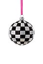 view 1 of 1 CHECKERED LARGE BAUBLE ORNAMENT オーナメント in Black