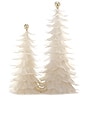 view 1 of 1 Set Of 2 Feathered Tree in Cream
