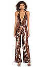 view 1 of 4 Callie Jumpsuit in Chocolate