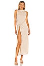 view 1 of 3 VESTIDO MIDI POPPY in Apricot