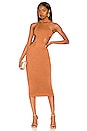 view 1 of 3 Cassidy Midi Dress in Chestnut Brown