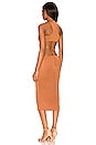 view 3 of 3 Cassidy Midi Dress in Chestnut Brown