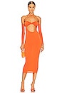 view 1 of 3 Harmony Midi Dress in Sunset Orange